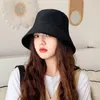 Cokk Bucket Hat Women Summer Korean Fisherman Hat Black Sun Protection Casual Ladies Hats Japan Style Panama Cap Gorros Flat Top 2262t