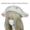 Solid Color Beret Lolita Painter Hat Beanie Lamb Ears åttkantiga vilda för kyliga utomhusaktiviteter Morgonträning 240229