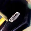 S925 silver punk band ring with all diamond for women wedding and daily jewelry wear gift PS64433127