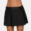 Roupa de banho attraco feminino bikini inferior saia de natação buildin breve troncos de banho sólidos cuecas de natação parte inferior tankini