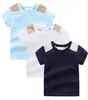 Camisetas de verano para bebés y niñas, camisetas de manga corta, diseñadores de moda, ropa para niños, top a cuadros, camiseta 4016139