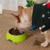 الإمدادات Hoopet Cat Puppy Histten Feeder Pet Food and Water Bowls Freeers Pet Supplies Stainless Steel Bowl Bowl Double