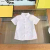 Camicia da bambino di lusso Stampa completa del logo lettera Baby Short Maniche taglia 110-160 cm Designer Designer vestiti per ragazzi BUSCHE SUGGERIMENTI 24FEB20