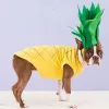 Rompers Pet Costume Set Creative Lovely Pineapple Decor Dog Costume Set Dog Shirt With Hat Cat Dog Party Dress Up Pet Supplies