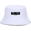 Gojo Satoru Jujustu Kaisen svart tryckt -hattar Hip Hop Fisherman Hat Summer Sun Shade Outdoor Caps Sun Protection Unisex Cap256s