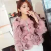 Fur Sungtin 6 couleur courte trois quarts manches manteau de fourrure artificielle femme hiver mode fausse fourrure veste coréenne élégante Faux vison