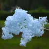 Jedwabny gipsophila sztuczne kwiaty do dekoracji domowe plastikowa łodyga panny młodej ślub bukiet mariage wiśniowe kwiat fałszywy kwiat 2024423