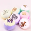 Bubble Bath Bomb Dry Flower Explosion Natural Floral Essential Oils Bathbombs Fizzers Shower Steamers Bathing Deep see Salt Ball beatuty ZZ