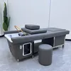 professional hair washing bed head spa foot bath spa bed massage Shampoo bed With Water circulation and fumigation function