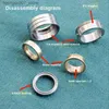 Beyblades Metal Fusion Machinist Paragraph Ring Из Нержавеющей Стали Наконечник Гироскопа Игрушки Антистрессовая Технология EDC Ручной Спиннер Непоседа Подарок для Взрослых Детей L240304