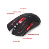 Mouse HXSJ X30 Mouse da gioco wireless ricaricabile da 2400 dpi Mouse da gioco con retroilluminazione a 7 colori per computer desktop portatile