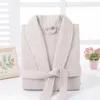 Mäns Sleepwear Spring Waffle Bathrobe Thandduk Kvinnor Män bomull Kimono Bath Robes Unisex Dressing Clow Long Shower Sleep Terry Robe