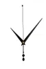 長い黒いクォーツ時計の動きメカニズム金属ハンドアームポインターのための壁の時計修理アクセサリー7763067
