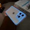 Bling Glitter Nachtlicht leuchtende transparente fluoreszierende Hüllen stoßfest klar im Dunkeln leuchtende weiche TPU-Schutzhülle für iPhone 15 14 13 12 11 Pro Max XR XS X