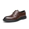 Robe chaussures WAERTA affaires formelles en cuir hommes décontracté mariage mode marron Oxford pointu bureau Derby luxe Zapatos