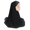 Etnische kleding Ramadan moslimvrouwen één stuk Amira Hijab sjaal Pull op hoofddoek klaar gemaakte instant sjaal Khimar boerka Niqab tulband 70