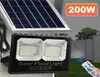 200w Solar Wall Lights Spotlights LED Light 5M Cord Outdoor Garden Remote Control Waterproof Flood Lighting Wall Lamp2111258