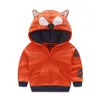 Barn tecknad kappa hoodies tiger jacka för pojke flicka räv djur öron hoody barn huva småbarn hösten våren 18-6y jyf 240301