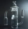 Preço de fábrica Prego Banger de Quartzo com Tampa de Carb Giratória e Bola de Pérola Terp Luminosa 10mm 14mm 18mm 4590 Graus para Bongs de Vidro LL