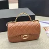 Mode ny emalj woc förmögenhet väska premium läder kvinnor handväska tote topp designer axel väska klassisk clamshell minikedja crossbody väska handväska