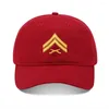 Ball Caps Lyprerazy Baseball Hat Army Corporal Unisex Embroidery Cap Washed Cotton Embroidered Adjustable