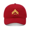 Bonés de bola Lyprerazy Chapéu de Beisebol Exército Corporal Unisex Bordado Cap Lavado Algodão Bordado Ajustável