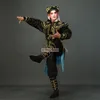 Geleneksel Çin Operas Drama Sahne Kostümü Antik At Çocuk Elbisesi Küçük Askerler Dövüş Sanatçıları Sivil Giysiler