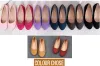 HBP Spring Summer Ladies Shoes Ballet Flats Women Flat Shoes Woman Ballerinas Svart stor storlek 32 - 44 Casual Shoe Sapato Womens Loafe