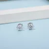 S01a Novo produto banhado a ouro 18k 0,5 quilates E-h/vvs1-si1 brincos de argola de diamante de laboratório para mulheres