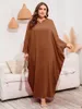 Vêtements ethniques Eid Party Maroc Abaya Femmes Musulman Batwing Manches Lâche Maxi Robe Turquie Dubaï Kaftan Robe Arabe Islamique Long Caftan