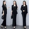 Outfit Wide Leg Trouser Suit Blazer and Womens 2 Pant Sets White Two Piece Set Pants for Women Formal Business Sexy Classy Xxl D 240226
