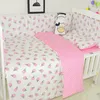 7pcs/set baby bedding set cotton bed linens for boy girl girl bebs cortoon cotpillcase bed sheet fullerなし240229