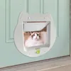 Porte-chat pour l'extérieur, verrouillage à 4 voies, fenêtre résistante aux intempéries, intérieur avec exercice en forme