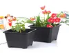 Pot de fleurs carré en plastique pour pépinière, 3 tailles, pour intérieur, bureau, chevet, sol et pelouse extérieure ou plantation de jardin D4977719