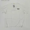 T-shirt da uomo T-shirt da uomo Alta qualità GD 21ss French TEE bianco maschio femmina vintage oversize t-shirt da uomo in cotone t-shirt Q240304