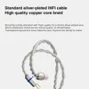 Mobiele telefoon koptelefoon ND 001 Hifi bedrade hoofdtelefoon Hars draad-verwisselbare oortelefoon 0,78 contactpin Ruisonderdrukkende oordopjes Gratis verzending Headset IEM YQ240304