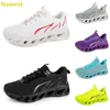 2024 Hot Sale Running Shoes Mens Woman Whites Navys Cream Pinks Black Purple Grey Trainers Sneakers Andningsfärg 20 GAI