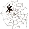 LED Halloween Light Spider Web Decorazione Luci 8 modalità Telecomando Spider Net Lampada Atmosfera decorativa Luce per feste