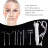 7 I 1 Högfrekvent elektroterapi Wand Glass Tube Machine Acne Remover Beauty Tool Face Cleansing Skin Drawning Device 240226