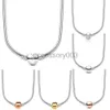 Pendant Necklaces 2023 new S925 Silver Pendant Necklaces for women Designer Jewelry Original fit Moments Snake Chain Necklace Fashion clavicle chains