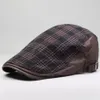 Sboy Hüte Hut Männer Flache Ivy Cap Frühling Sommer Sonne Golf Fahren Baumwolle Plaid Baskenmütze Atmungsaktive Outdoor Zubehör287q