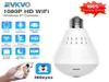 Cameras 1080P Mini IP Camera 360 Degree LED Light Wireless Panoramic Home Security WiFi CCTV Fisheye Bulb Lamp Two Ways o14369761