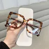 Sunglasses Korean Square Plain Eyewear Ladies Blue Light Blocking Computer Glasses Fashion Luxury Optical Spectacles Vision Care Eyeglasses