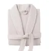 Vêtements de nuit pour hommes Spring Waffle Peignoir Serviette Femmes Hommes Coton Kimono Robes de bain Unisexe Robe de chambre longue douche sommeil Terry Robe