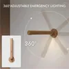 Wandlamp Creatief Houtlicht USB Opladen 360 Draaibaar Verstelbare Helderheid Aanraakschakelaar Blaker Gangverlichting Nacht