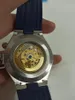 Orologi più recenti 42 mm all'estero Dual Time Reserve Automatico MENS ORGHITÀ 47450/000A-9039 Blue Diazione Blue Cint Gents Gents Orgelli da polso