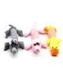 Mini desenhos animados rosa piggy amarelo pato pelúcia boneca pet cão gato jogando brinquedos animais de pelúcia com som ornamento pingente natal criança 1574005
