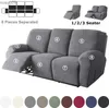 의자 덮개 1 2 3 Seater Recliner Sofa Cover Jacquard Sulture Gazy Boy Armchair Covers Stretch Dustproof Couch Slipcover 거실