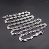 Pendants S925 Sterling Silver 3.5mm Anchor Link Chain Necklace 23.6"L Stamp