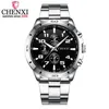 CHENXI marque haut Original hommes montres mode décontracté affaires homme montre-bracelet en acier inoxydable Quartz homme montre Relogio Masculino253S